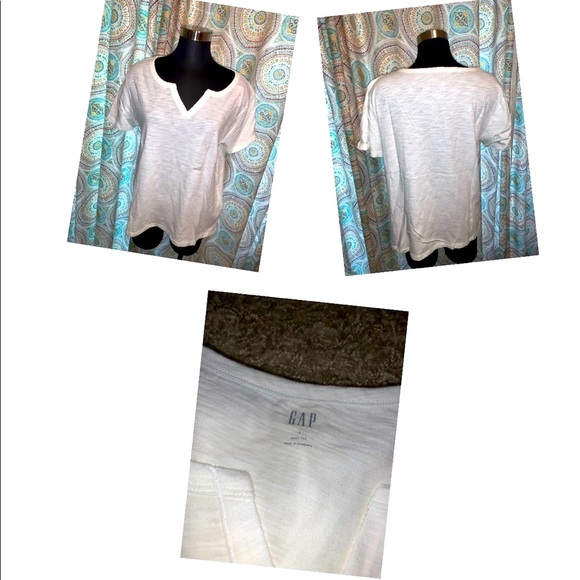 Gap Slub Split-Neck & Old Navy Boyfriend T-Shirts - Picture 5 of 6